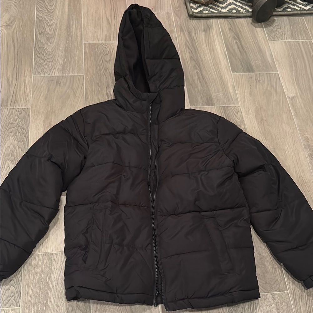 Swiss Tech Boys Black Puffer Jacket Size L